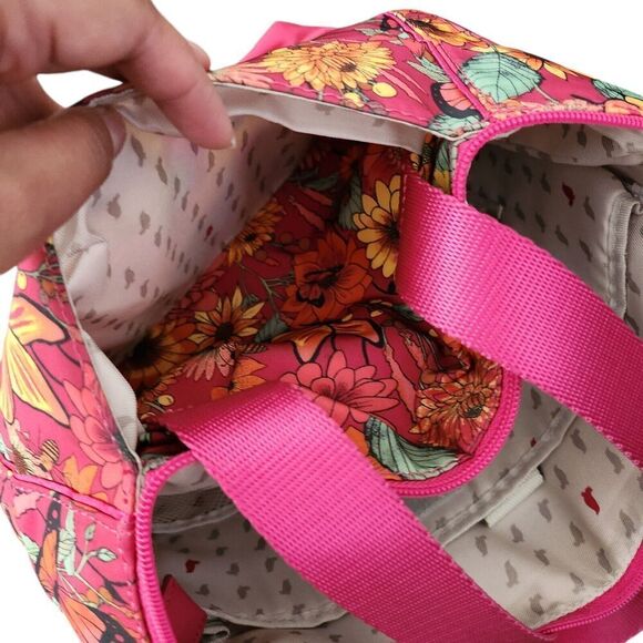 Sakroots Bag Artist Circle Pink Chelsea Convertible Tote Backpack‎ Laptop Floral - Picture 9 of 12